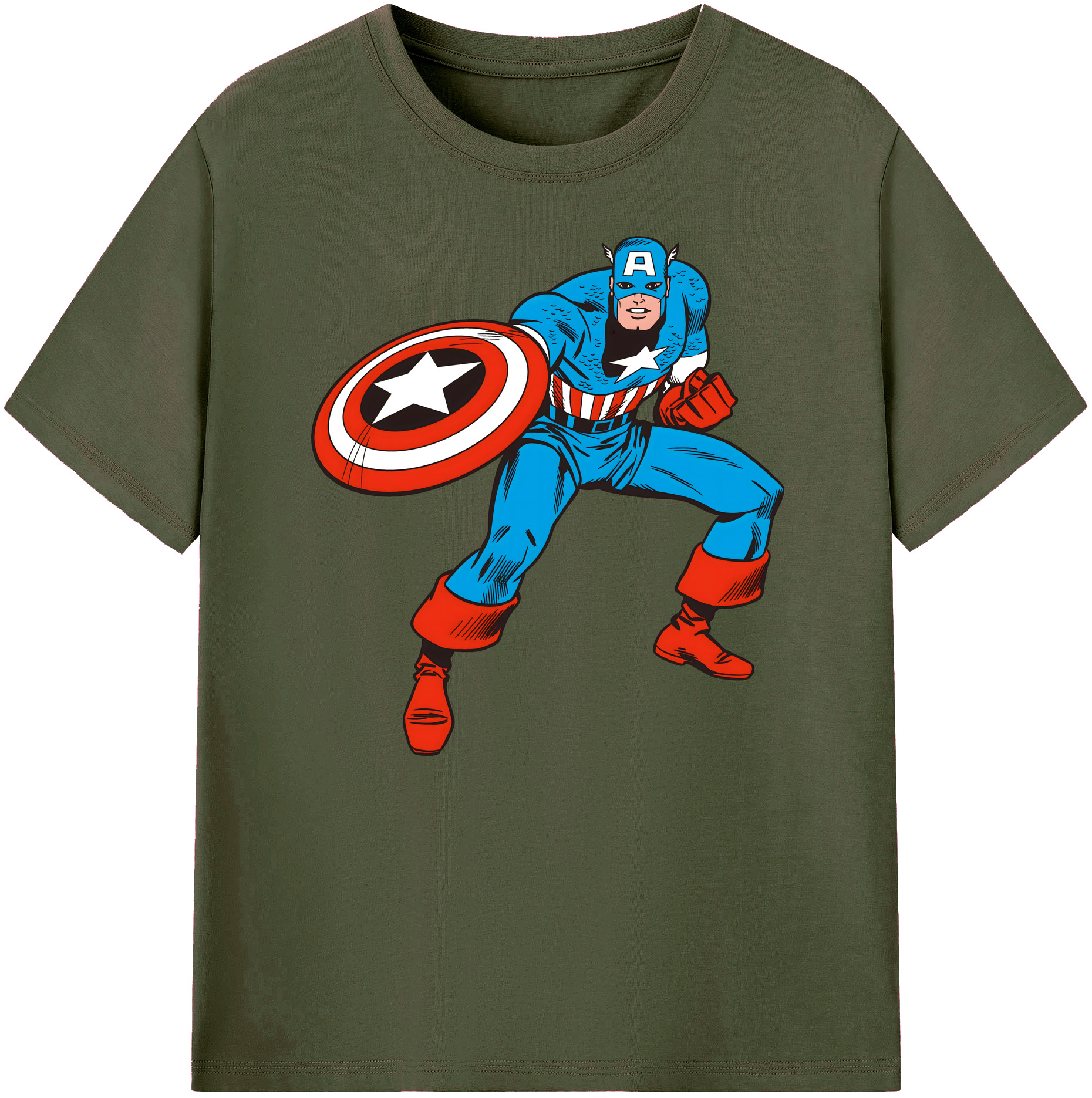 （画像用） アベンジャーズ The Avengers 綿100％ メンズ半袖Tシャツ｜肌触りやわらか＆通気性